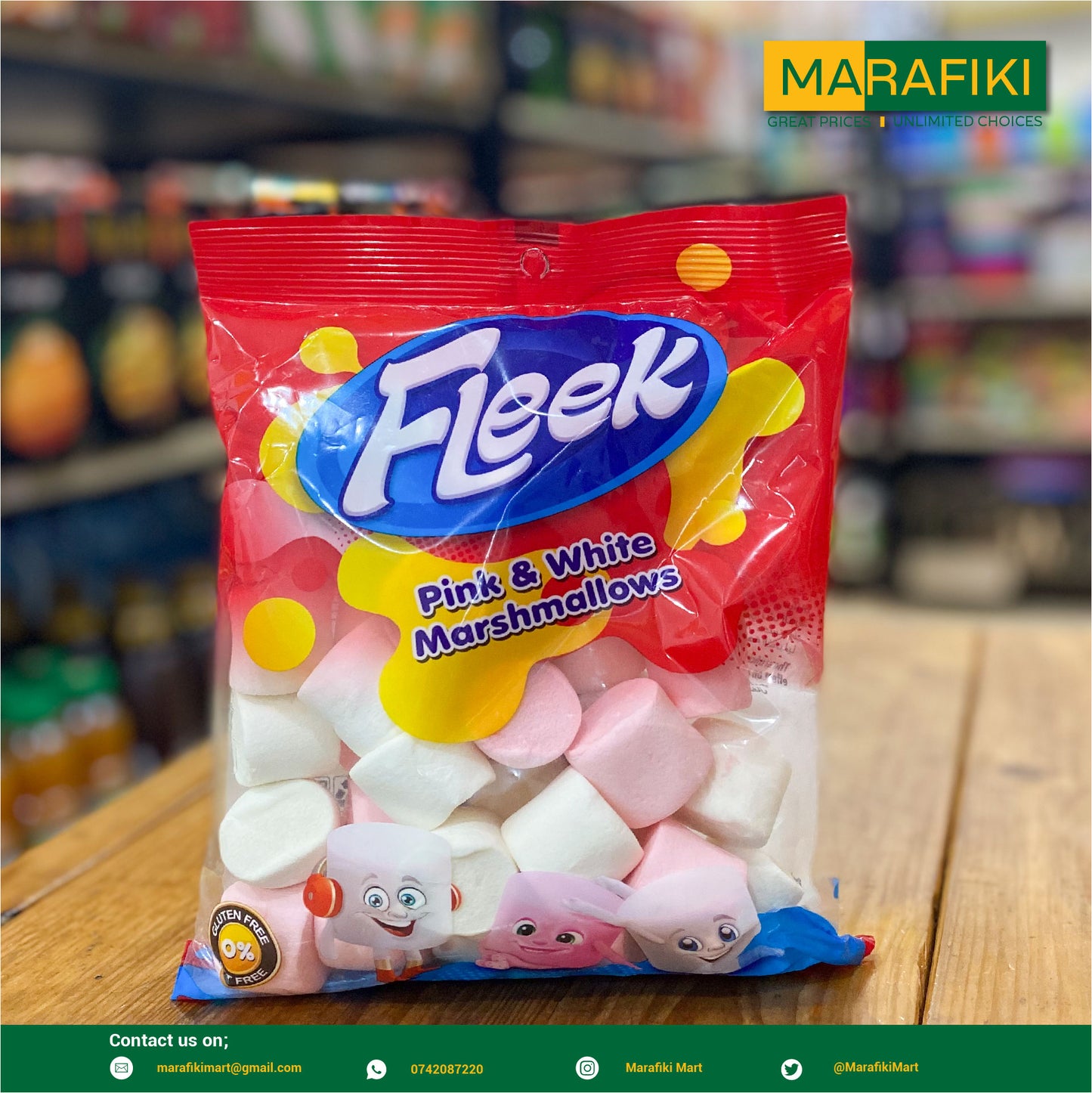 FLEEK MARSHMALLOW PINK&WHITE 150G