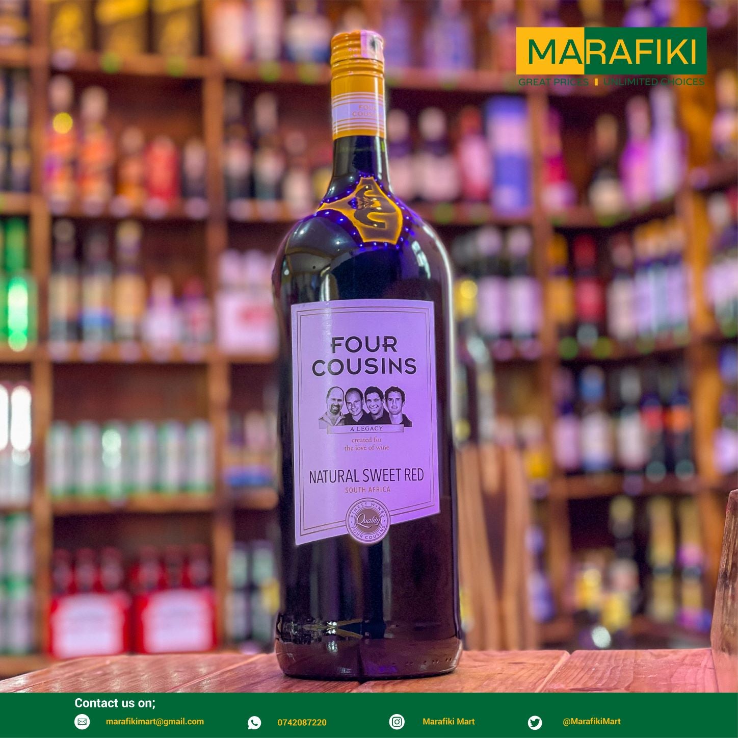 FOUR COUSINS SWEET RED 1.5L – Marafiki Mart