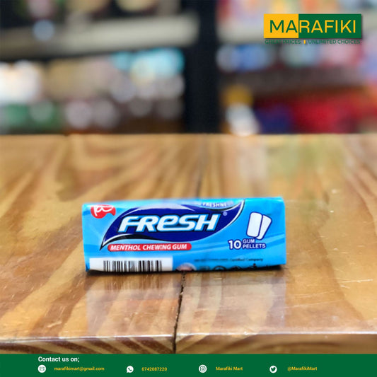 FRESH MENTHOL CHEWING GUM 14G