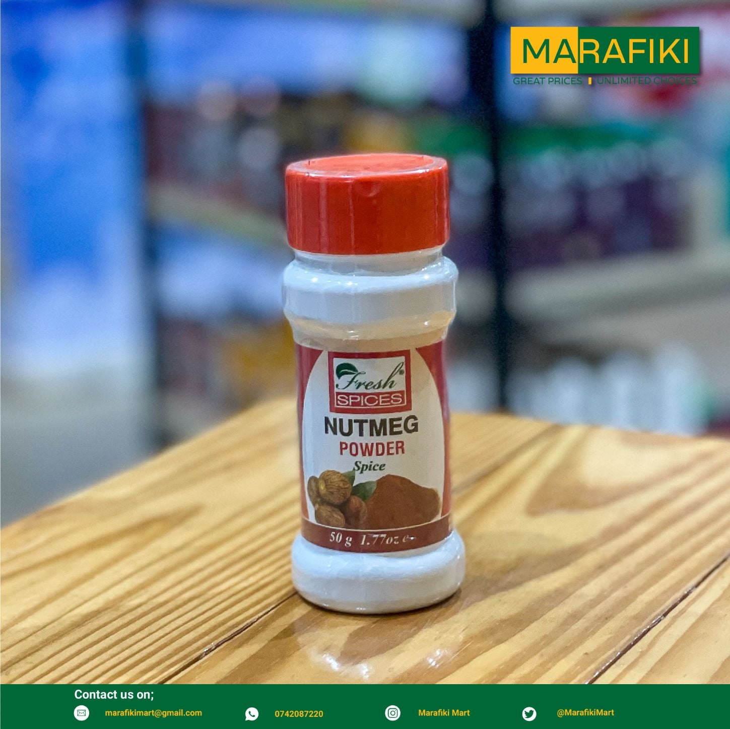 FRESH SPICES NUTMEG POWDER 50G – Marafiki Mart