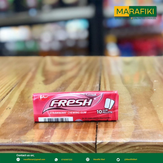 FRESH STRAWBERRY CHEWING GUM 14G