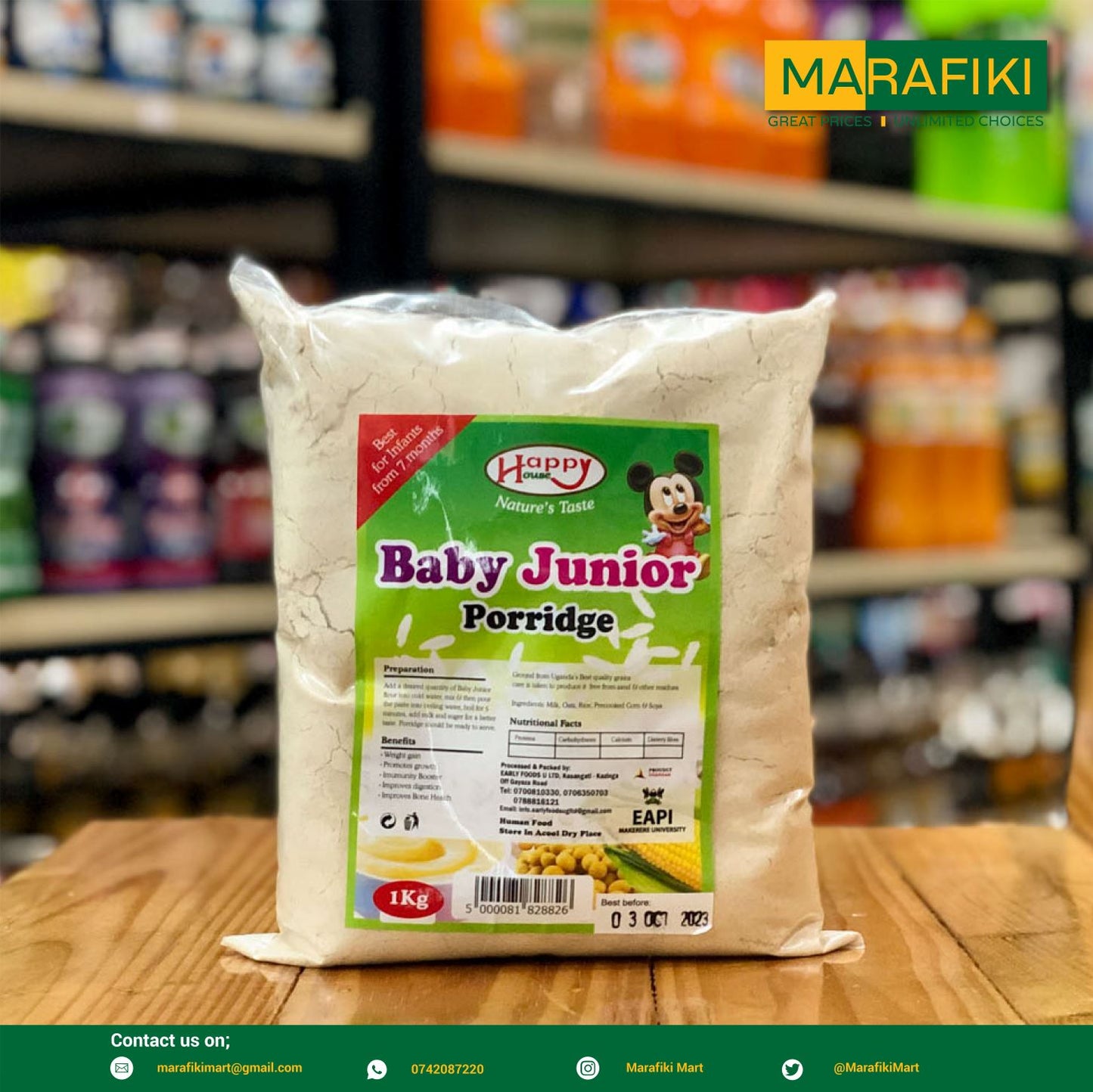 HAPPY HOUSE BABY JUNIOR PORRIDGE 1KG