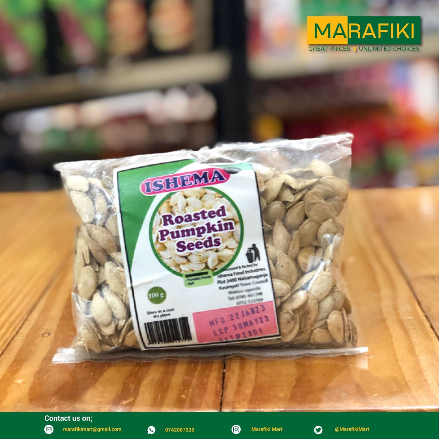 ISHEMA PUMPKIN SEEDS 100G