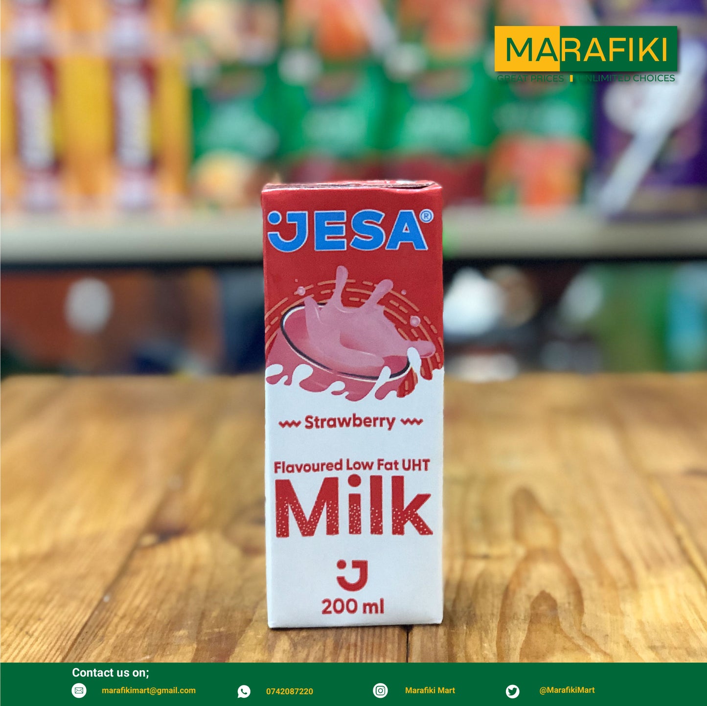 JESA STRAWBERRY FLAVOURED MILK 200ML