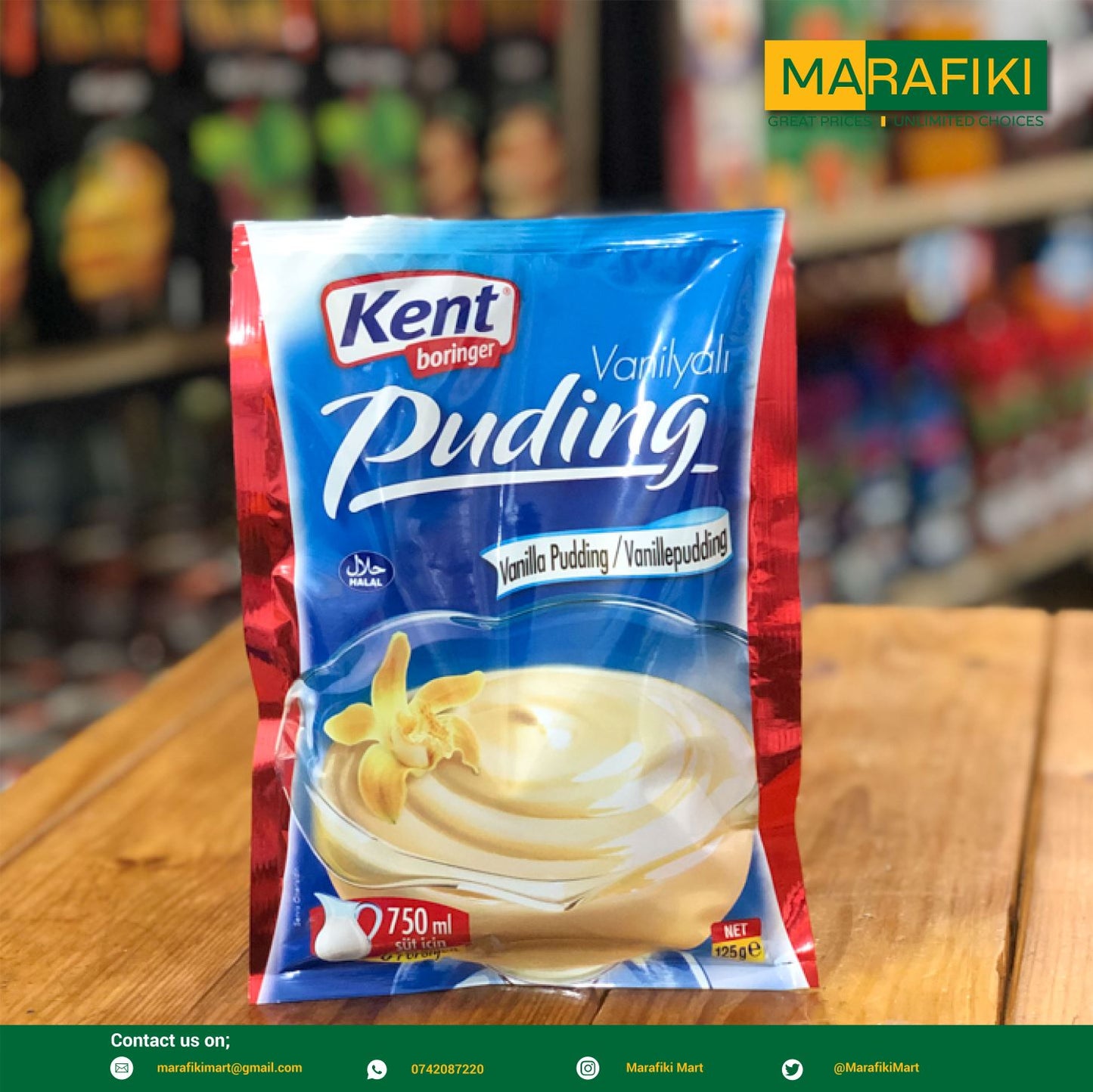 KENT VANILLA PUDDING 125G