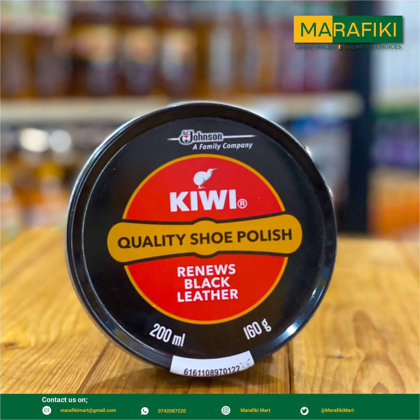 Kiwi Shoe Polish Black 200ml