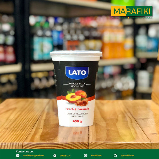 LATO YOGURT PEACH&CARAMEL 450G