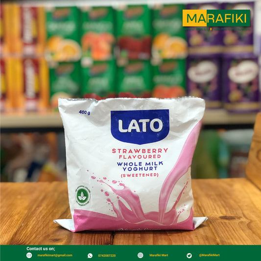 LATO YOGURT POUCH STRAWB 400G