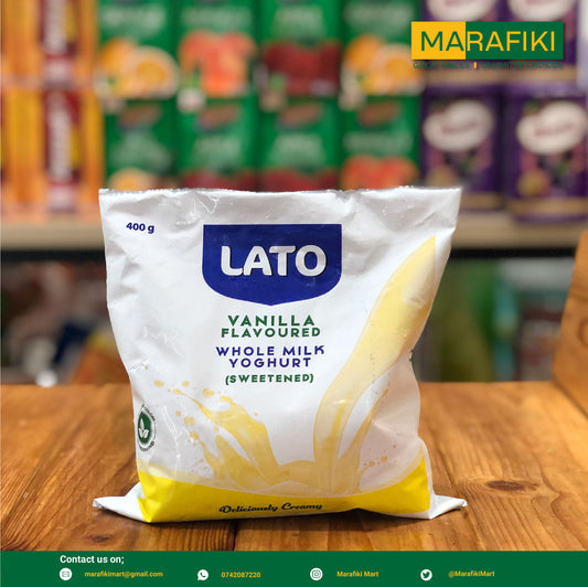 LATO YOGURT POUCH VANILLA 400G