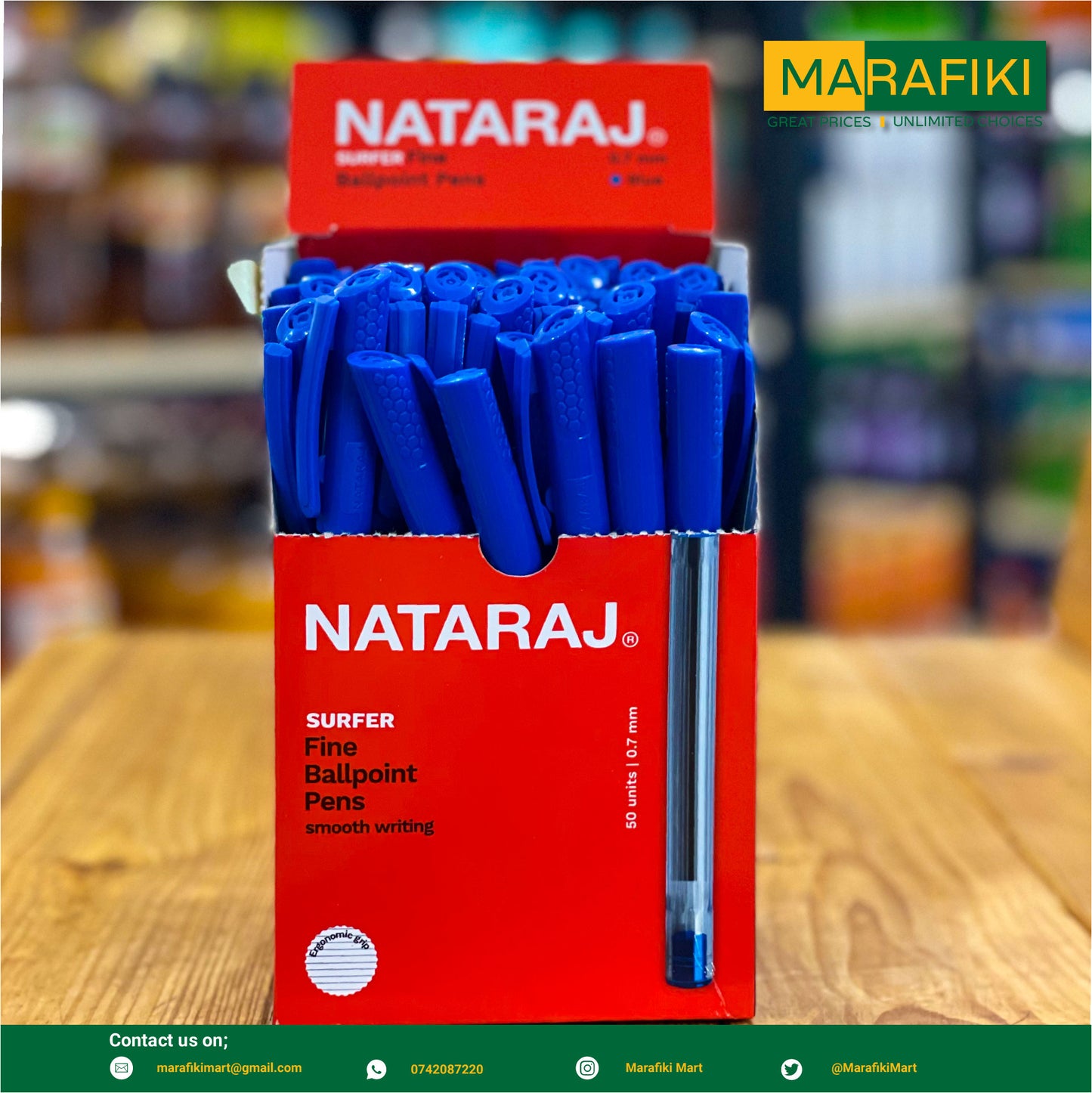 NATARAJ SURFER BALL PEN BLUE