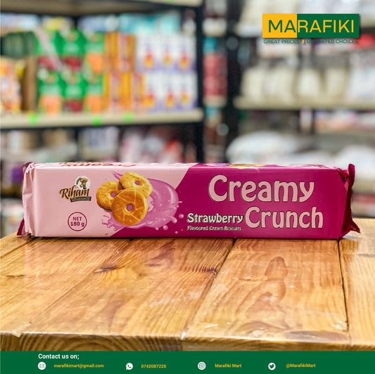 RIHAM CREAMY CRUNCH STRAWBERRY 180G