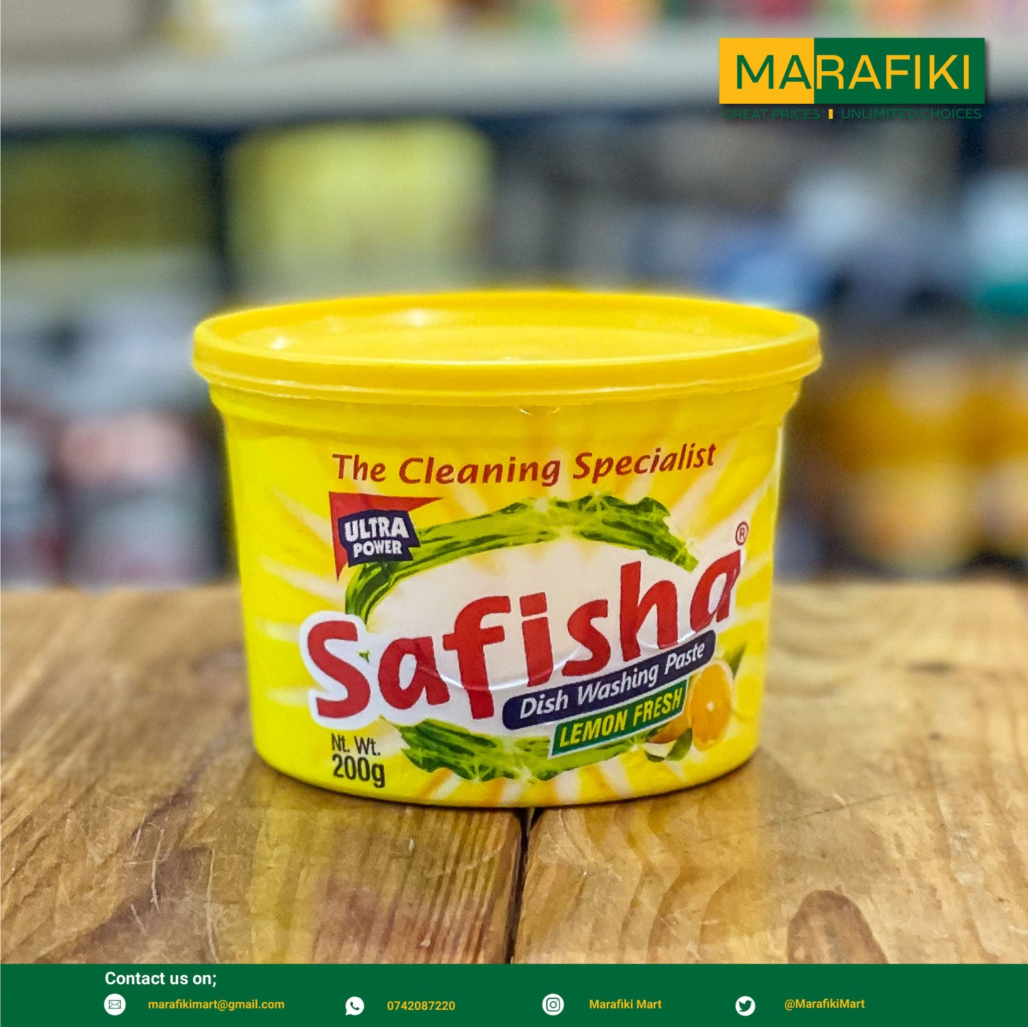 SAFISHA DISHW PASTE LEMON 200G