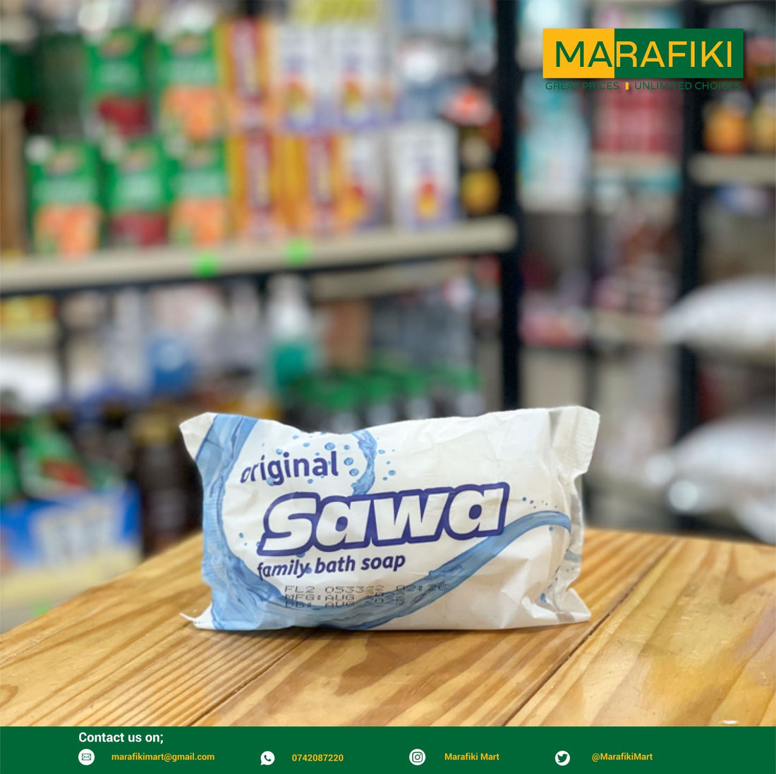 SAWA ORIGINAL BATH SOAP 250G Marafiki Mart