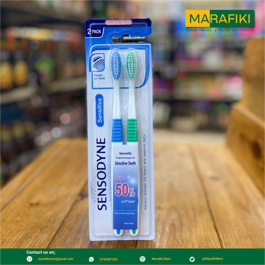 SENSODYNE SENSITIVE EXTRA SOFT TOOTHBRUSH 2 PACK