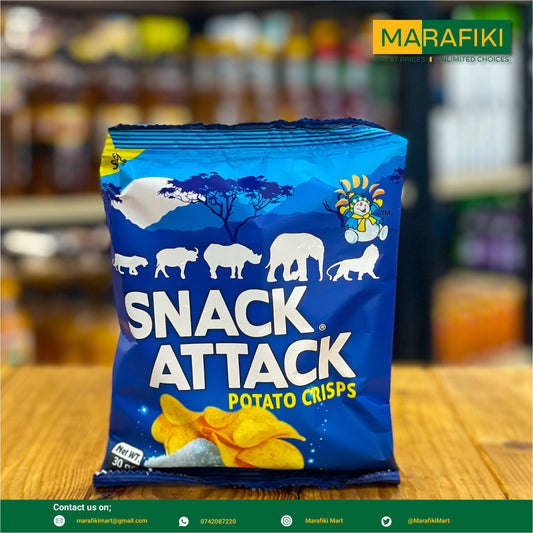 SNACK ATTACK CRISPS SALTY 30G