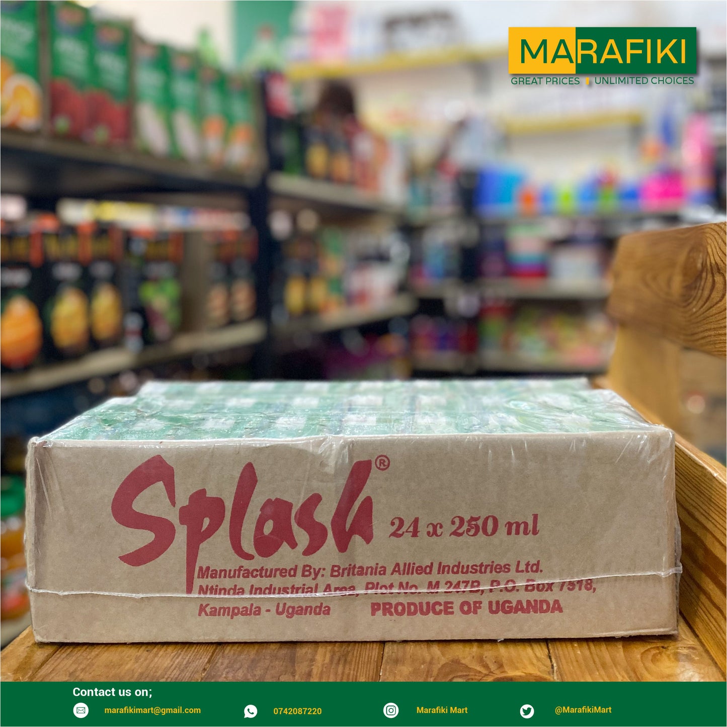 SPLASH MANGO 250ML CARTON