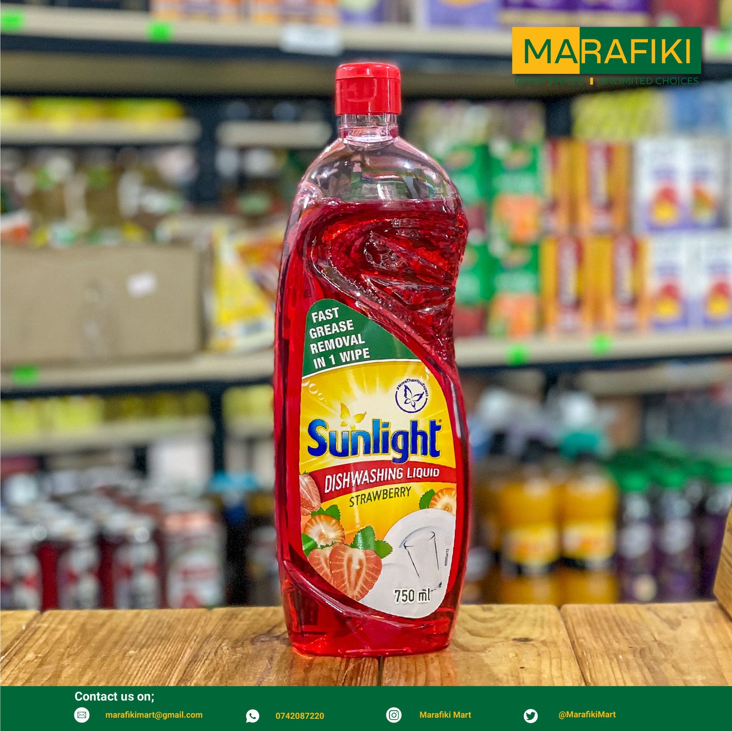 SUNLIGHT DWL STRAWBERRY 750ML