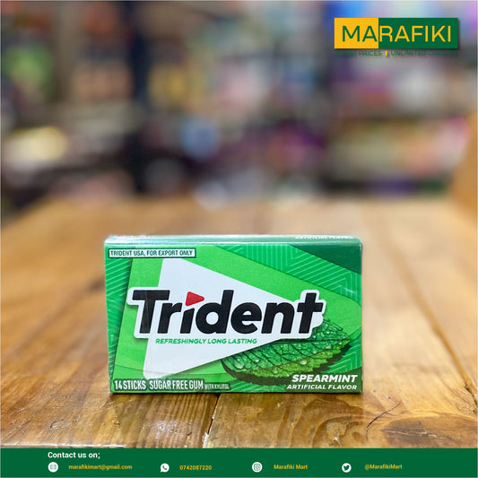 TRIDENT CHEWING GUM SPEARMINT 31G