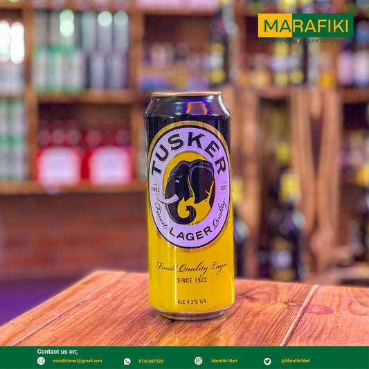 TUSKER LAGER CAN 500ML