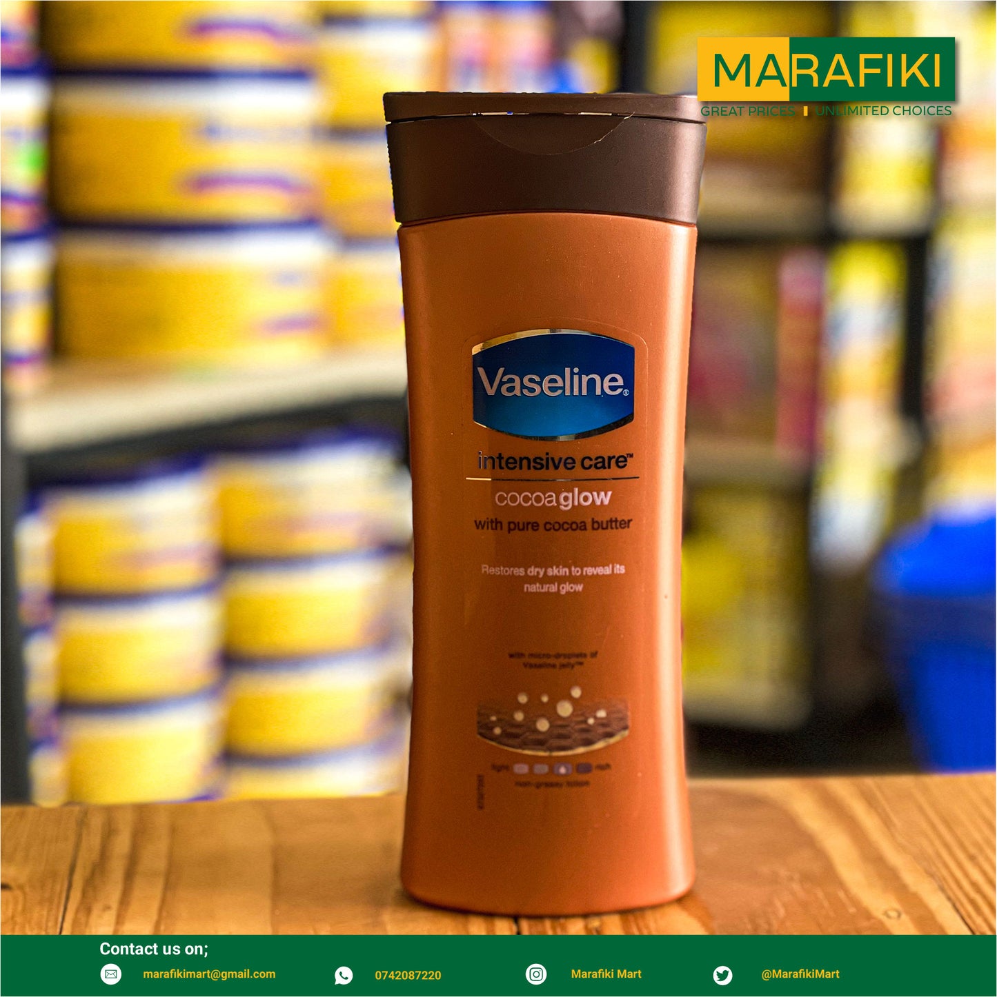 VASELINE LOTION COCOA GLOW 400ML