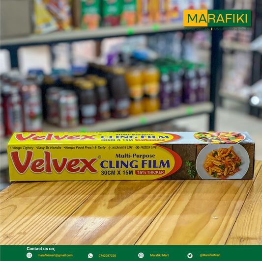 VELVEX CLING FILM 30CM X 15M