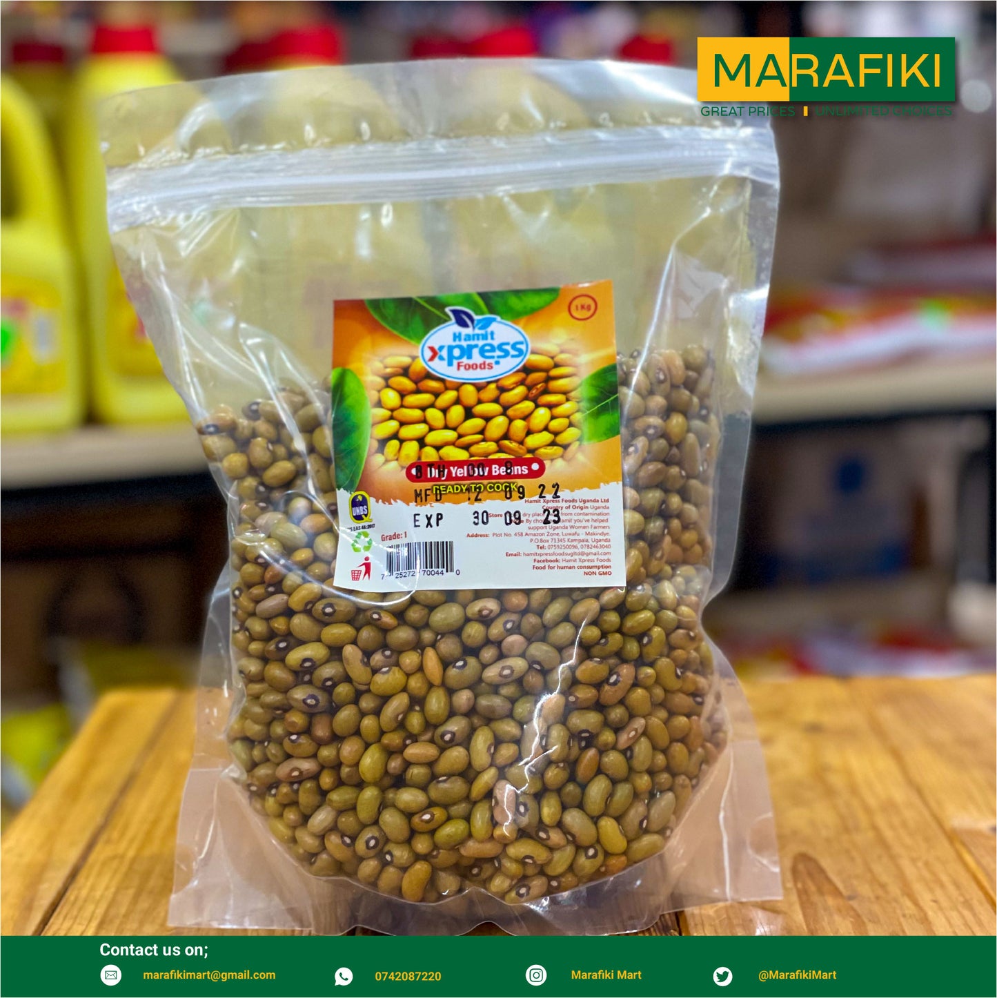 HAMIT YELLOW BEANS 1KG