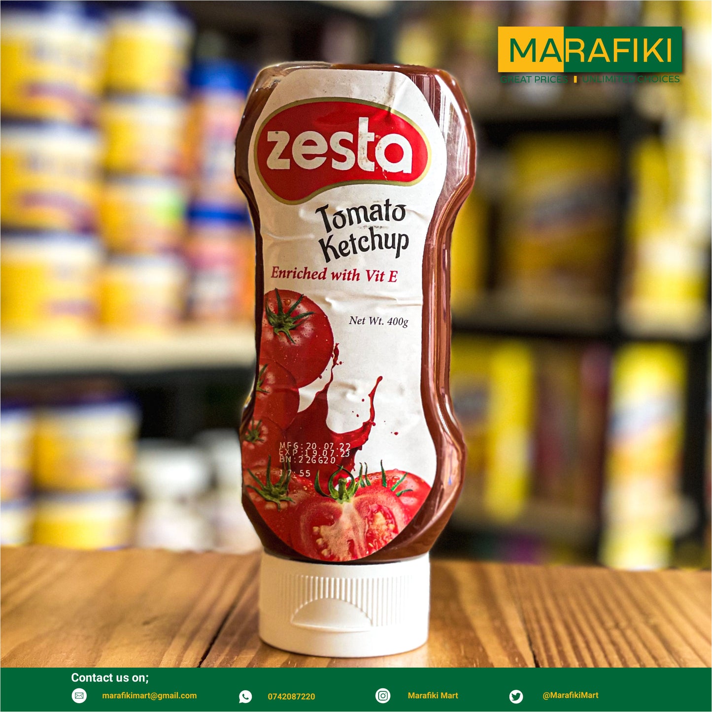 ZESTA TOMATO KETCHUP 400G