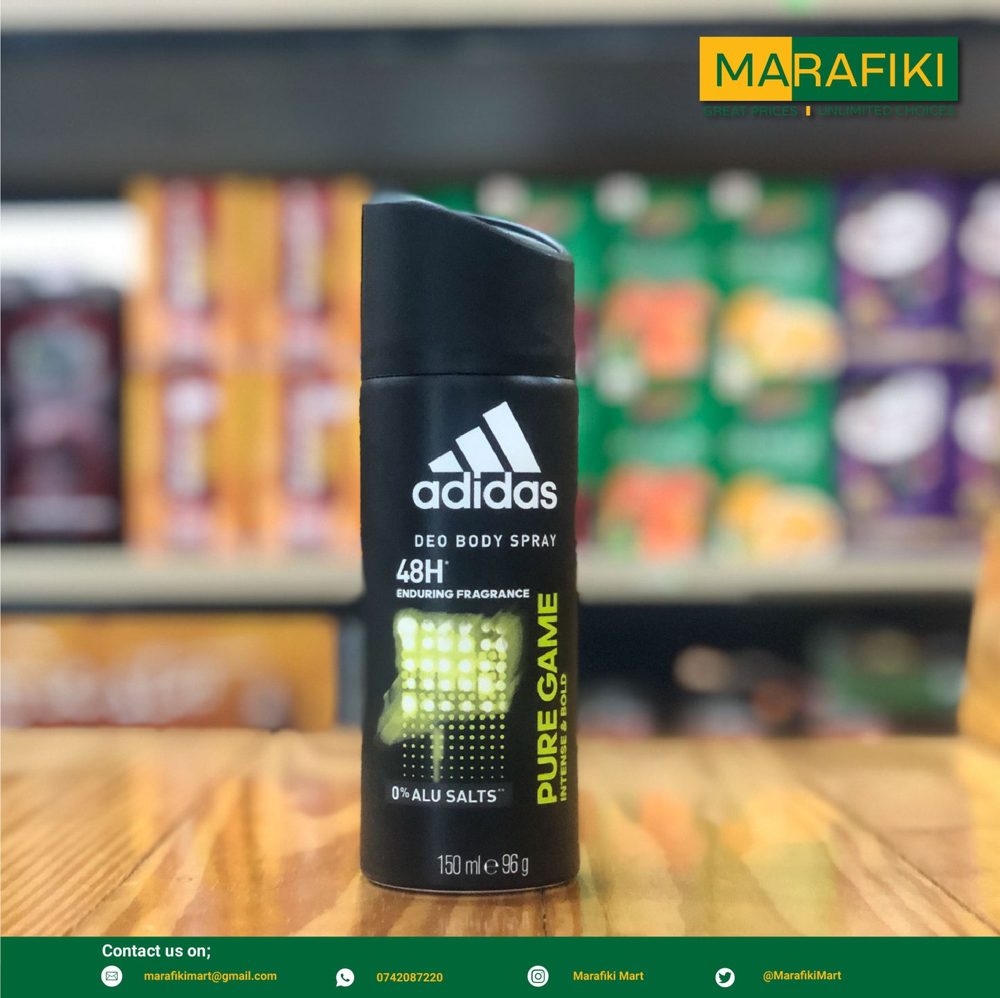 ADIDAS PURE GAME SPRAY 150ML