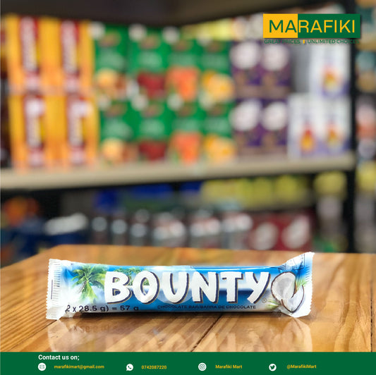 BOUNTY CHOCOLATE BAR 57G