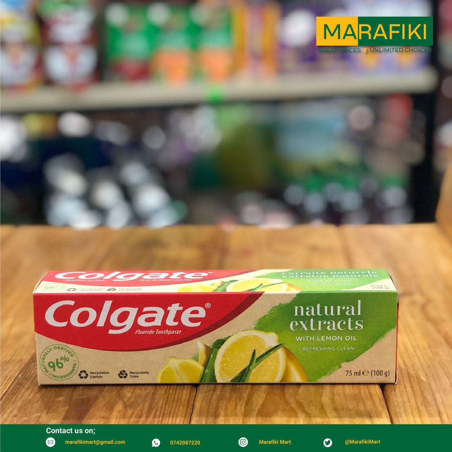 Colgate Toothpaste Natural Extracts lemon 75ml