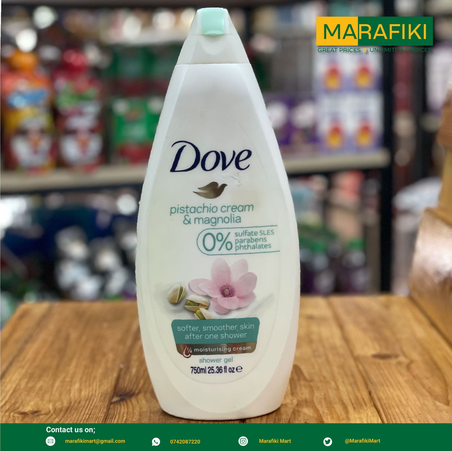 Dove SG Pistachio cream & Mognolia 750ml