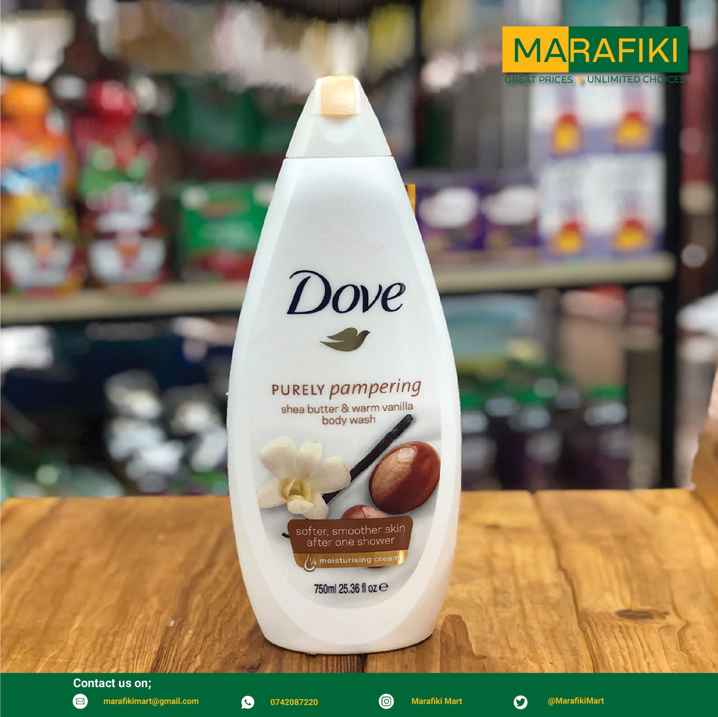 Dove SG Shea Butter & Warm vanilla 750ml