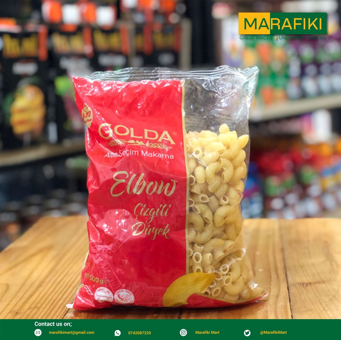 GOLDA MACARONI ELBOW 500G