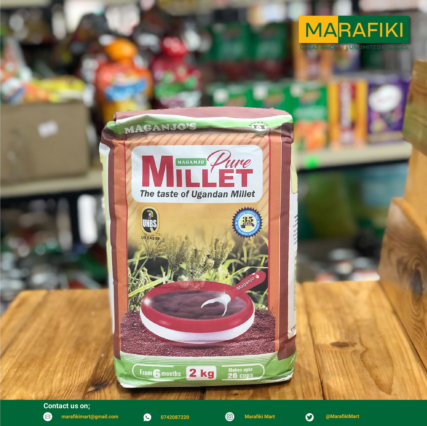 MAGANJO MILLET FLOUR 2KG