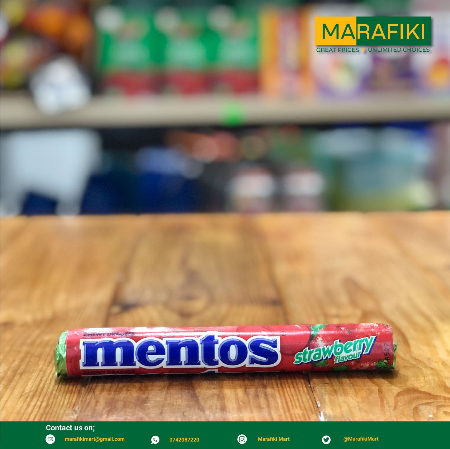 MENTOS ROLL STRAWBEERY 37.5G