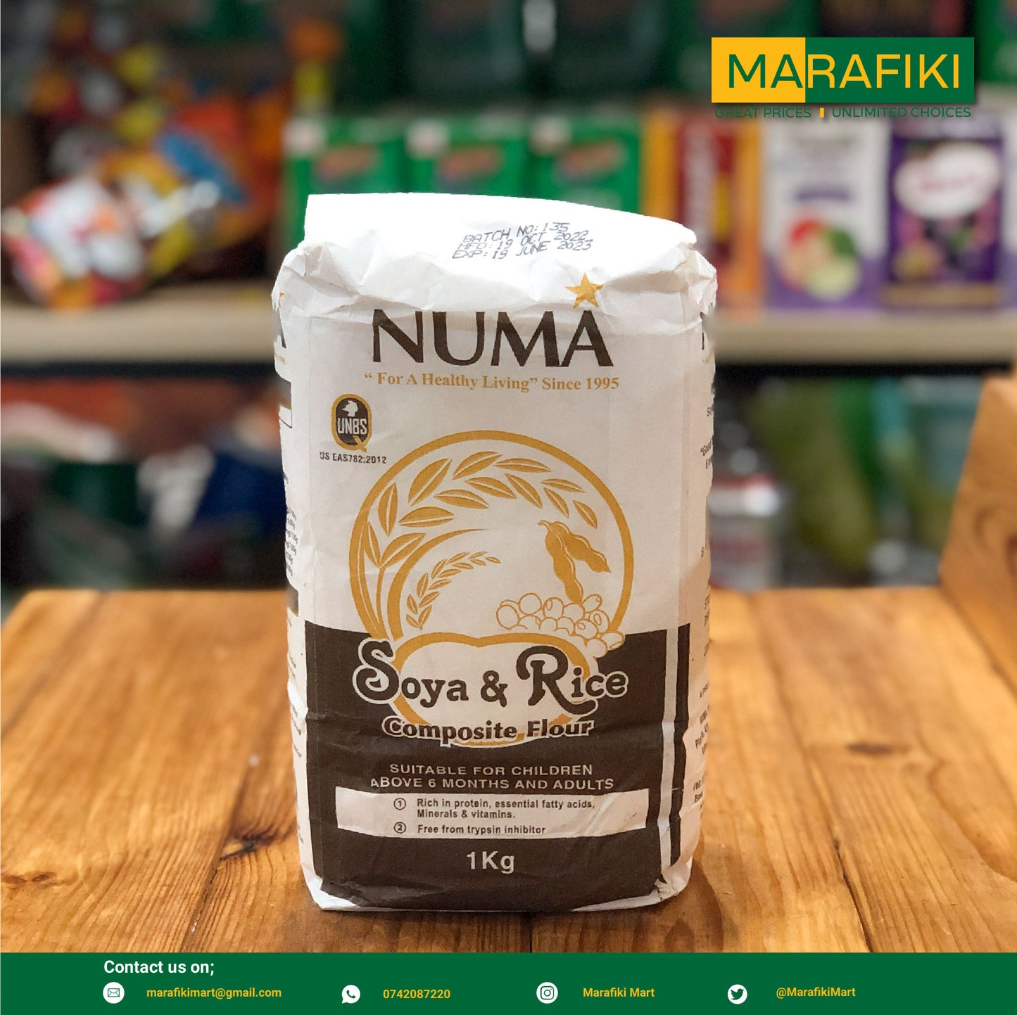 NUMA SOYA & RICE 1KG