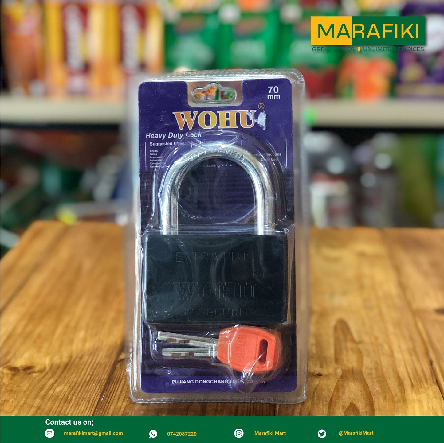 WOHU PADLOCK 70MM