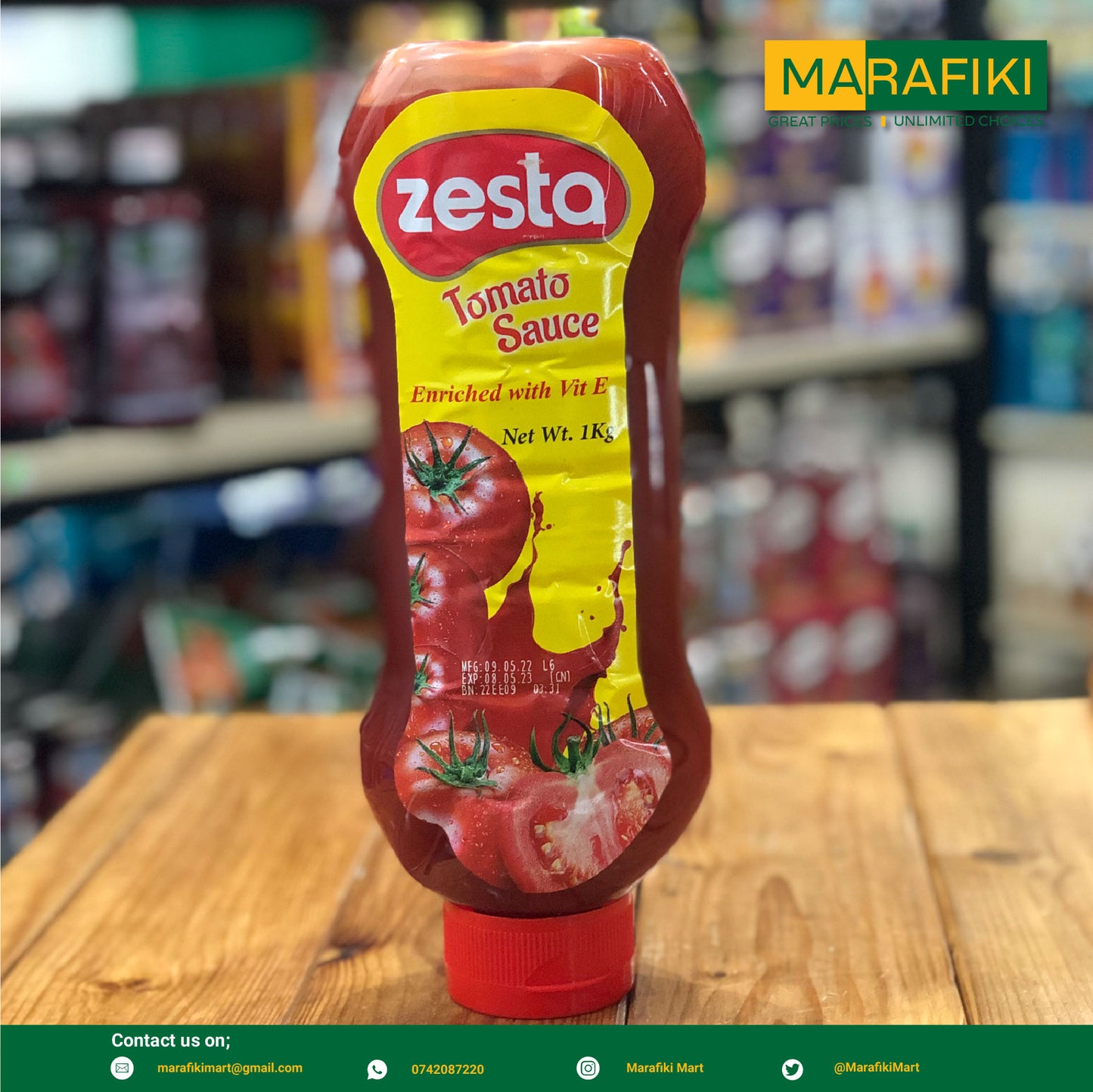 ZESTA TOMATO SAUCE 1KG